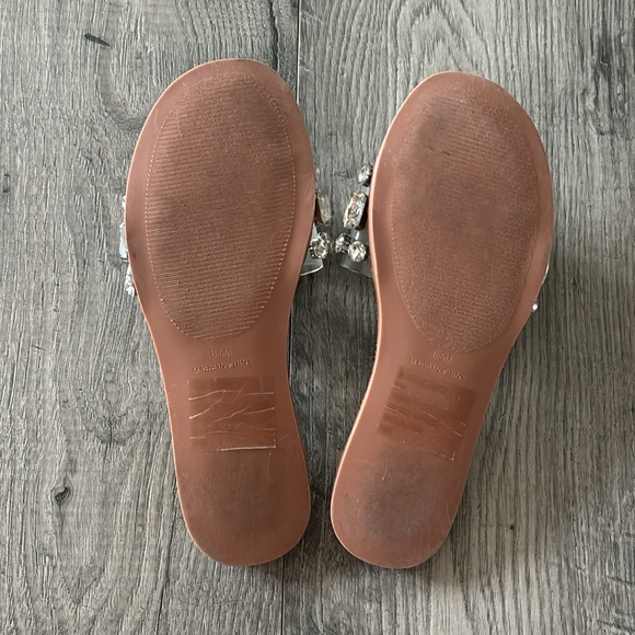 Steve Madden Rhinestone Slip On Sandals - Picture 3 of 3